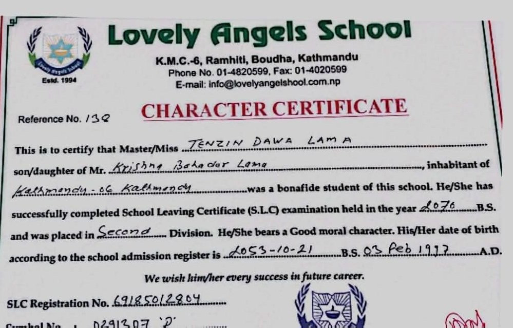 💥 लौ । सास सञ्जालमा यस्तो आयो । 💥

"अहिले सामाजिक सञ्जालमा भाइरल एक व्यक्तिको नागरिकता र बिधालयका प्रमाण पत्रहर: सर्सर्ती हेर्दा किर्ते नै देखिन्छ?

५३ सालमा जन्मिएका व्यक्तिको ६३ सालमा जन्म दर्ता गरिएको छ?
जन्म दर्ताको प्रमाणपत्रमा लोगो र छाप फरक छ।"

facebook.com/share/p/1Bbyav…