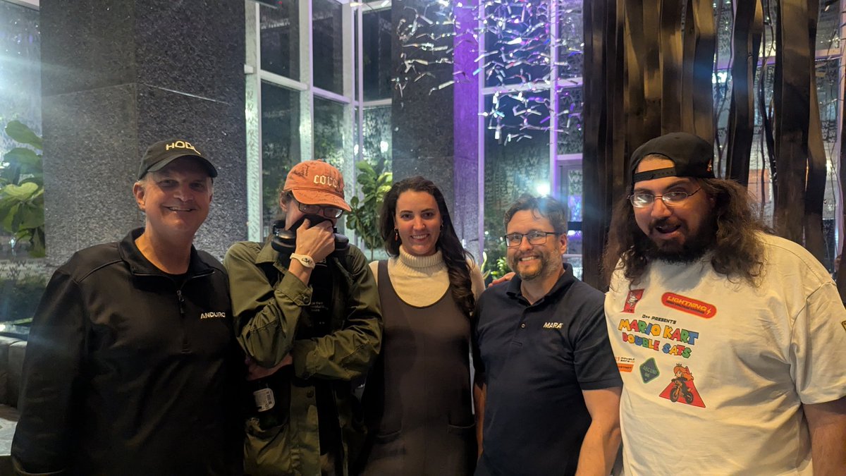 ejuline's tweet image. Early drinks @tabconf with @briant, @SuperTestnet, @niftynei, & @theblackmarble.