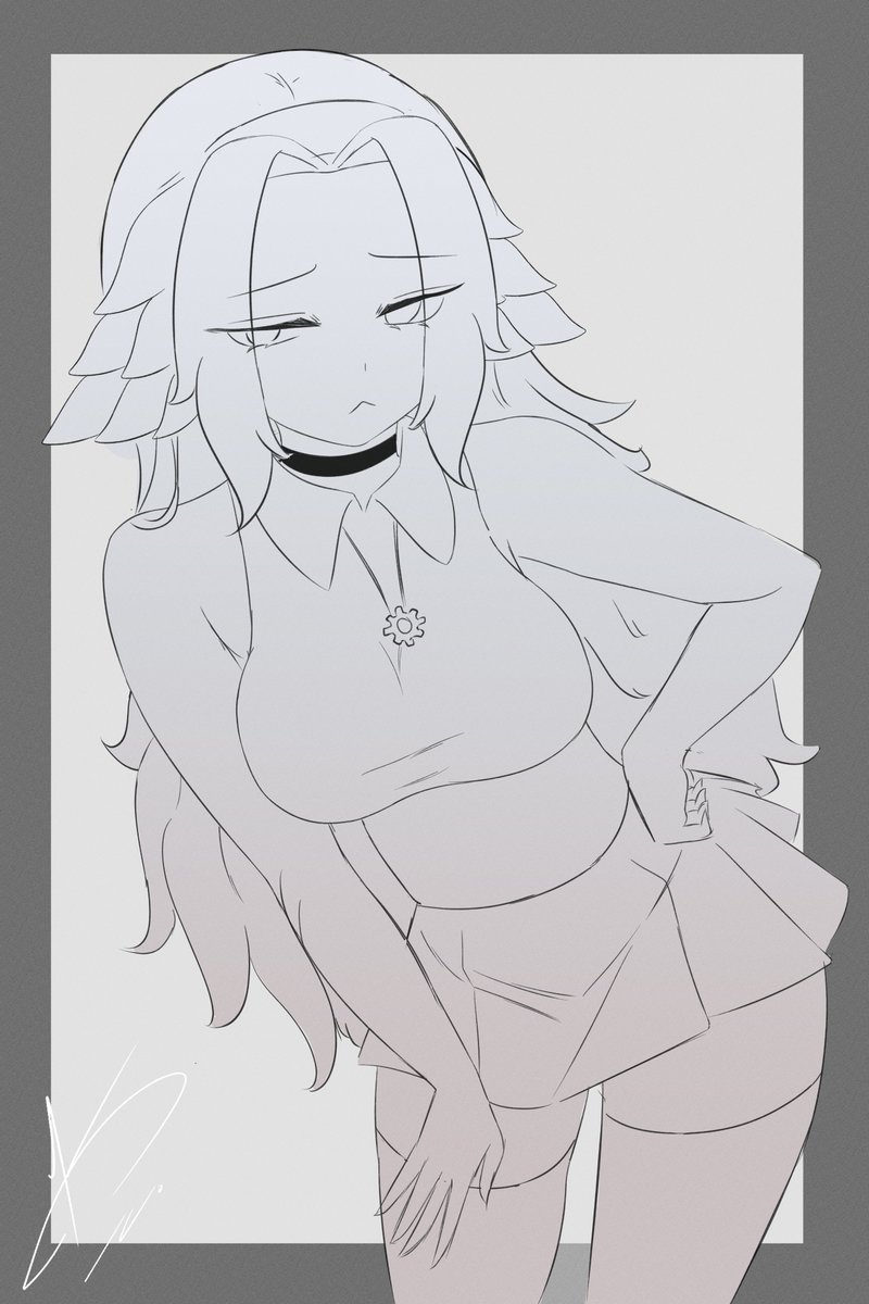 20 minute sketch | thighs🛐 high Fio #CrowString