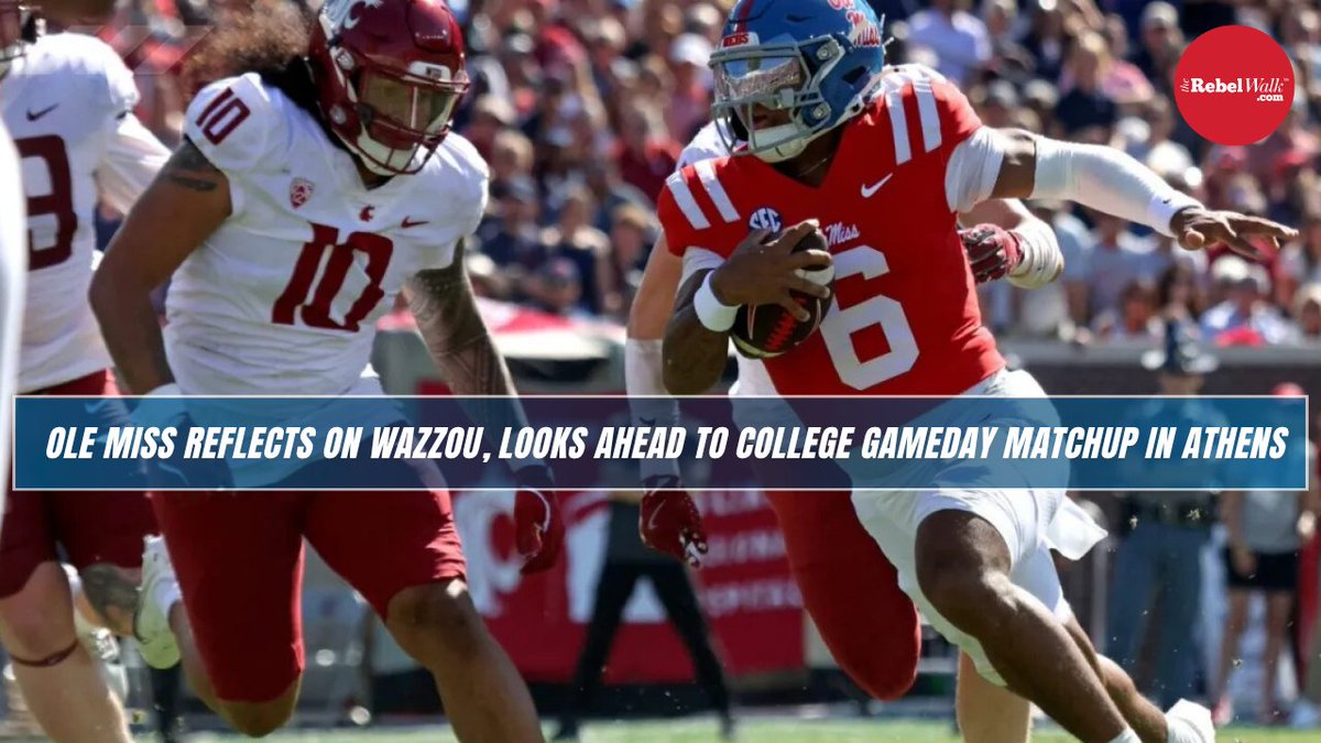 🚨Rebel Talk Podcast 🚨

• Ole Miss vs Wazzou takeaways
• College gameday is headed to Athens
• James Franklin and the CFB landscape

Tune in here: youtu.be/Mkm9drEzuLM?si…