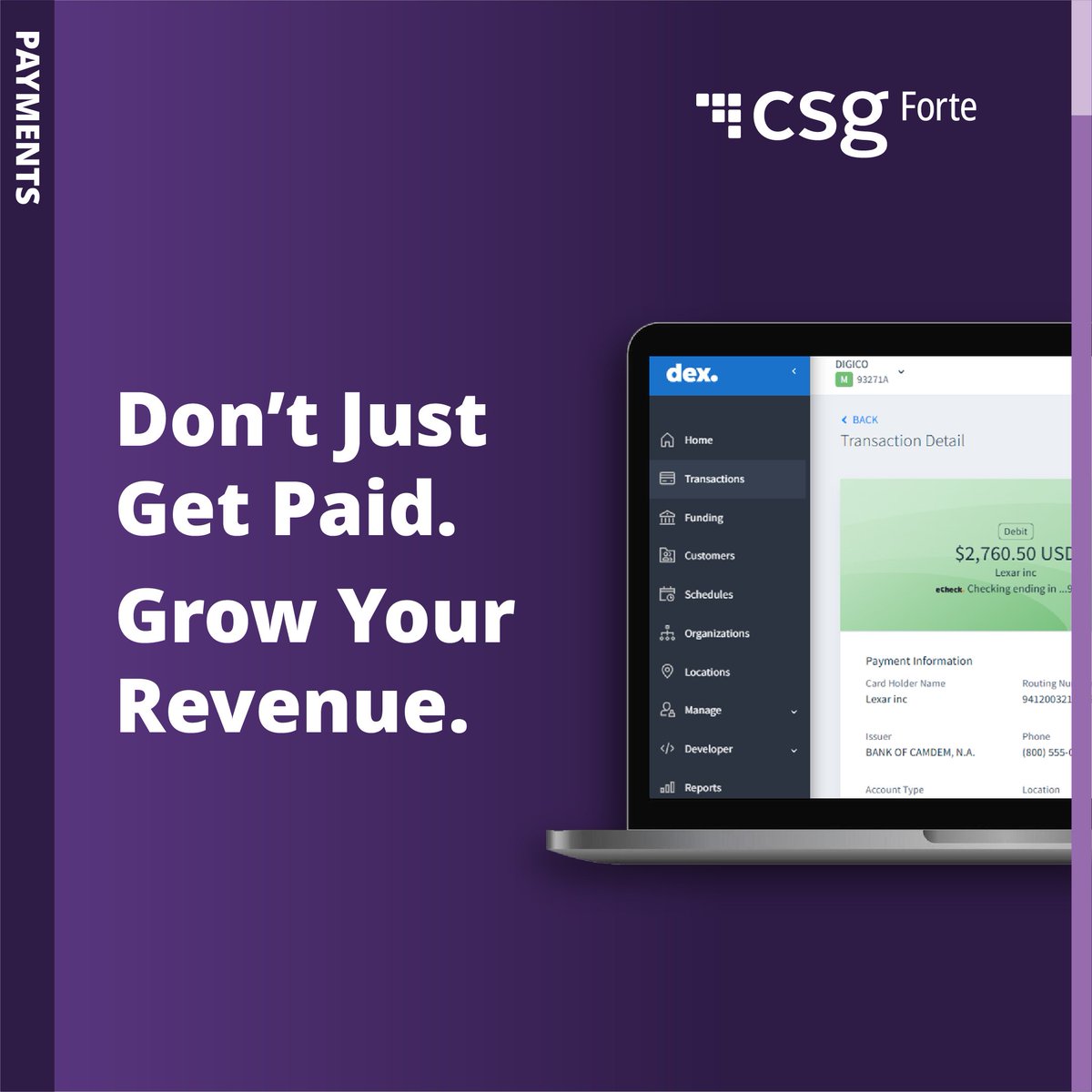 CSG_Forte's tweet image. Payment friction doesn’t just frustrate customers—it slows revenue and increases risk. 📉
Discover how a modern, digital-first payment experience can streamline operations and keep cash flowing. 🔗 spr.ly/6014Axo4M
#PaymentExperience #FinTech #DigitalPayments
