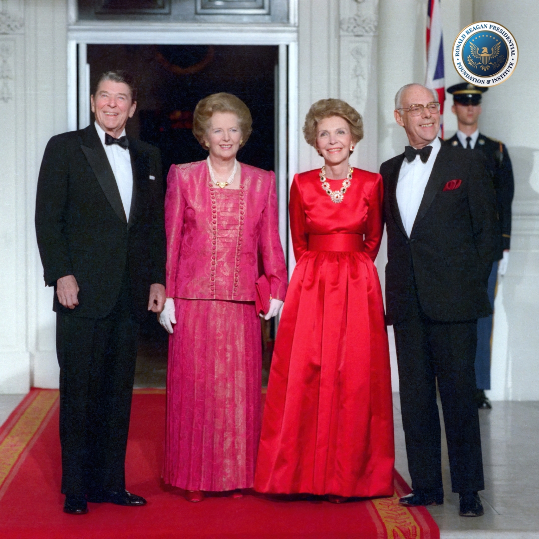 RonaldReagan's tweet image. On what would have been her 100th birthday, we remember Margaret Thatcher—Ronald Reagan’s steadfast friend and partner in advancing freedom.