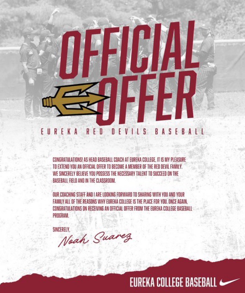 t_billiot4's tweet image. After a great visit with Coach @nsuarez48, I am blessed to recieve another offer to play at the next level at Eureka College! Thank you to the coaches and staff for an amazing visit!