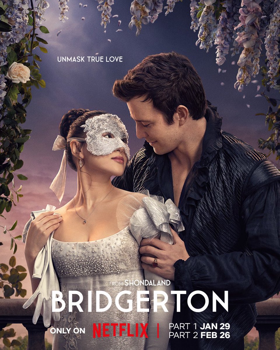moviesmusic_th_'s tweet image. Bridgerton ซีซั่น 4 กำลังจะมาแล้ววว พาร์ทแรกจะลง Netflix วันที่ 29 มกราและพาร์ทสองจะมาวันที่ 26 กุมภา