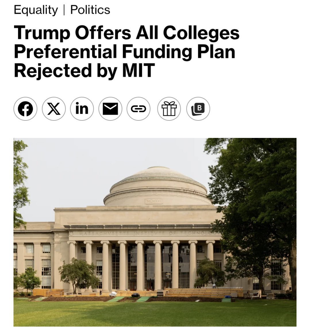 All should do as MIT did.

No college should let itself be bought by the federal government.

And the feds should obey the Constitution &amp; get out of education.