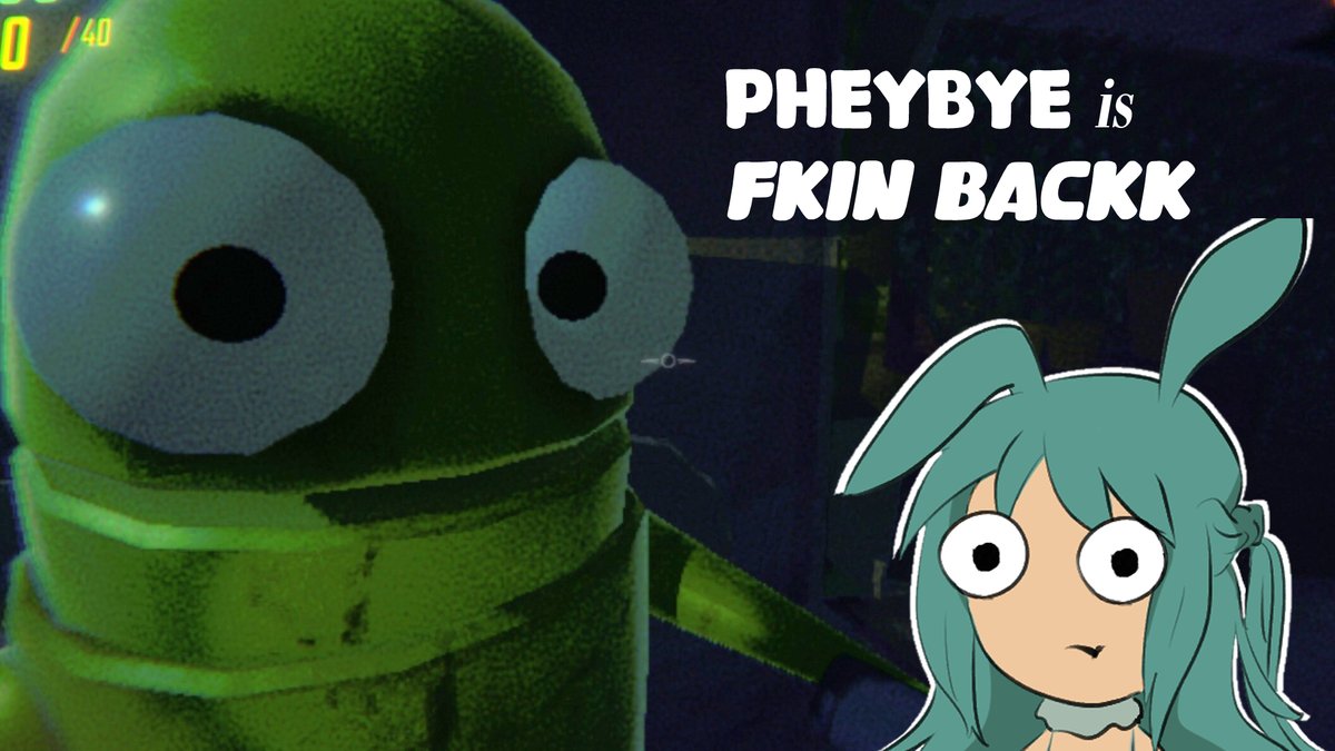 PheybyeVT💙🐰 (@pheybyevt) on Twitter photo hi im not sick anymore thank gawd. it sux.
anyways lets steal--i mean borrow some stuff in REPO!/w <a href="/minafrostVT/">Mina Frost 🪶❄️</a> 
twitch.tv/pheybye hi im not sick anymore thank gawd. it sux.
anyways lets steal--i mean borrow some stuff in REPO!/w <a href="/minafrostVT/">Mina Frost 🪶❄️</a> 
twitch.tv/pheybye