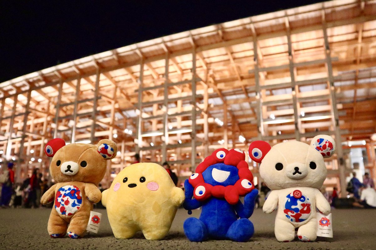 deki378's tweet photo. 最初はミャクリラコリのお迎えついでに行けばいいや、と思ってましたが、友人の評判もあり最初から通期パス購入、結果17回の来場、可愛い仲間たちも増えて、海外パビ制覇もできて、大満足の万博でした。ありがとうございました！

#expo2025
#ミャクミャク
#リラックマ
#コリラックマ
#サーキュラー https://t.co/MQyc1KHnDf