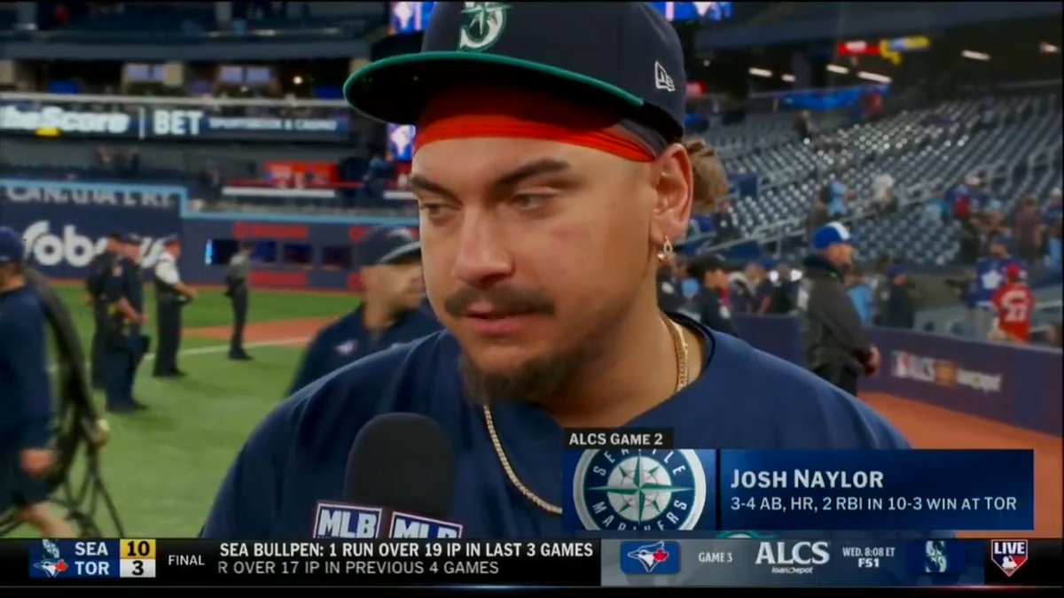 "It's kind of like a little kid moment for me right now. It's been super fun to play in front of my friends & family and play in this ballpark." - Josh Naylor 🇨🇦

#SeizeTheMoment | @Mariners | @jonmorosi 