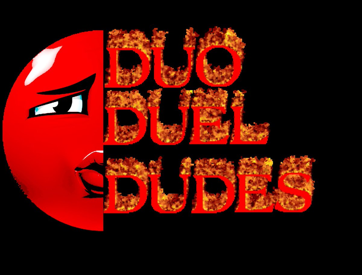 hey.
I decided to gather around with a bunch of people and make an event.

Duo Duel Dudes.
We fight to death, but with goofy stuff can happen in between battles.

I'm the leader or something ? That's what I got told anyways so listen up if you want to join: 🧵