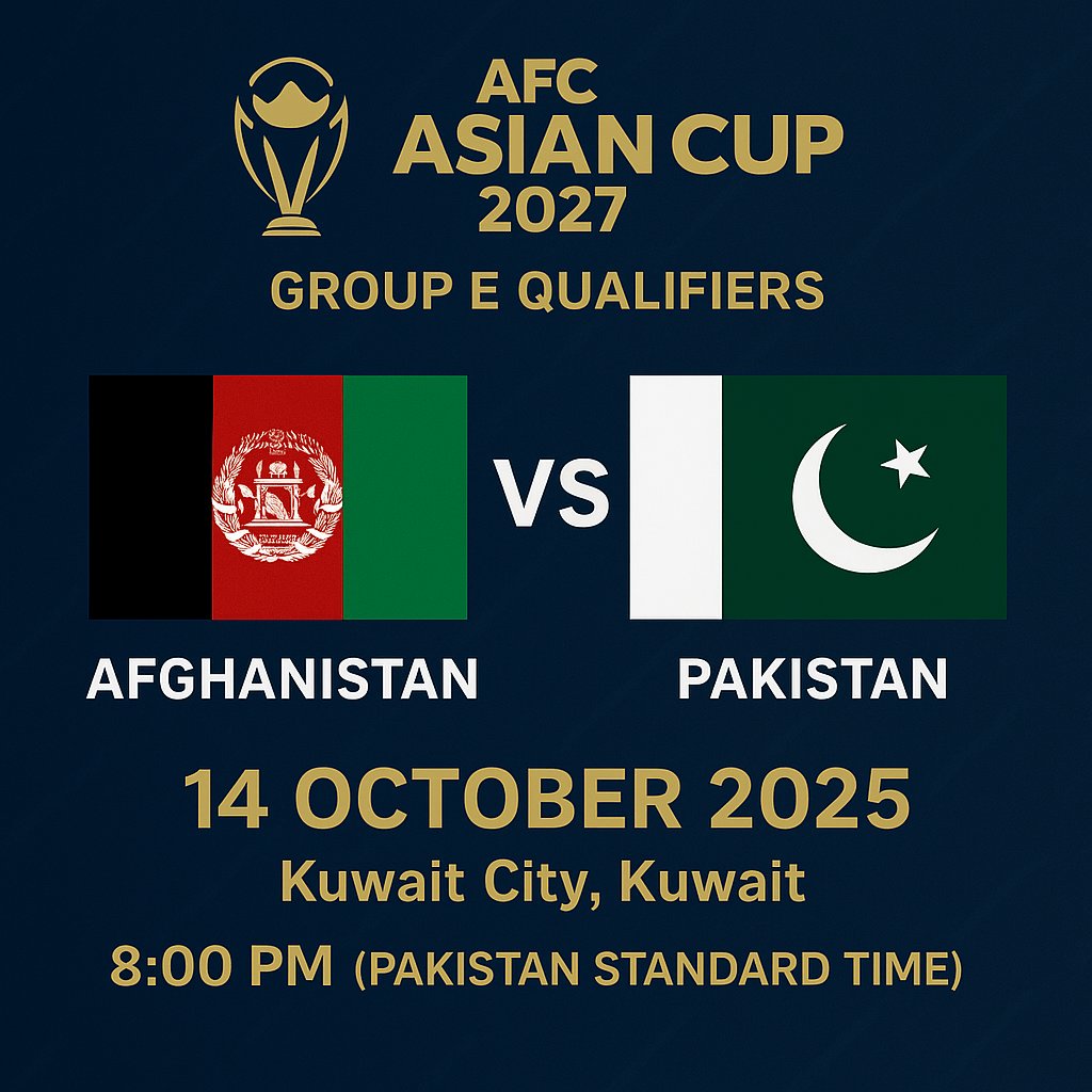 Match day!!! 
Best of luck to the Pakistan Team against Afghanistan. #PakistanFootball #AFGvPAK #AFCAsianCup