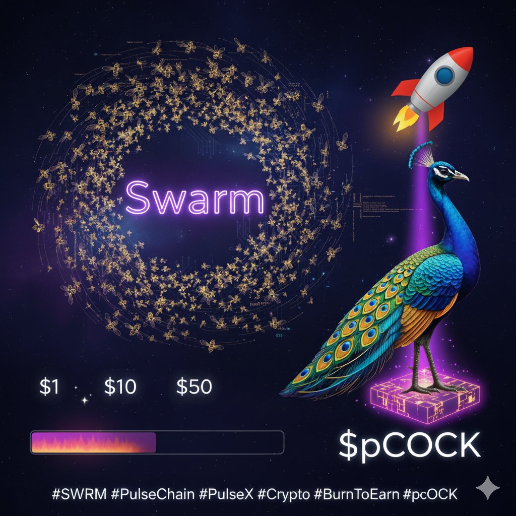 🚀 SWARM ( $SWRM) has already burned a massive 87.04% of its total supply! 🔥
With a burn of this magnitude, the vision is crystal clear—the future is limitless as it gears up for the Moon Mission! 🌕
$1, $10, even $50—anything is possible. 💫 Just hold with patience and watch