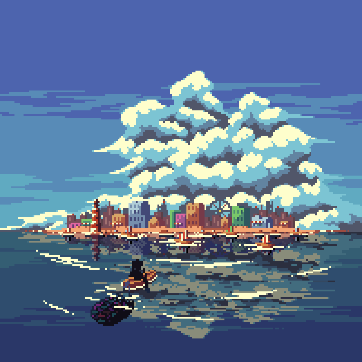 𝙗 𝙖 𝙘 𝙠 𝙝 𝙤 𝙢 𝙚 .

#pixelart #ドット絵