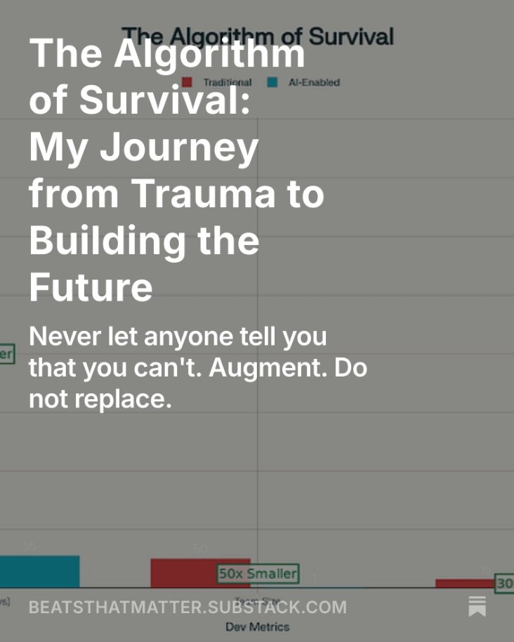VTIStablecoin's tweet image. #AI #IndieHackers #OpenSource #ZeroDefects #DemocratizeSoftware #BuildWithPurpose #AlgorithmOfSurvival
open.substack.com/pub/beatsthatm…