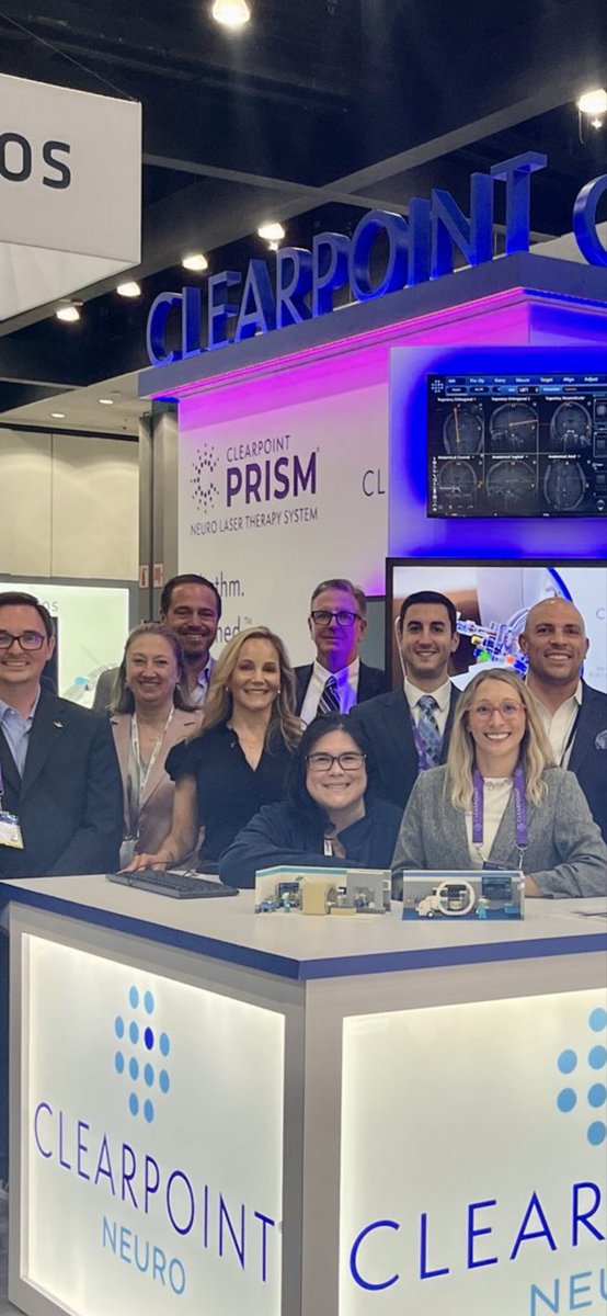$CLPT PRISM Neuro Laser is going to be huge. Top and center even at the conference. 

Clinical Laserthermia Systems $CLS.b partnership is really special in terms of effectiveness and features, best in class.