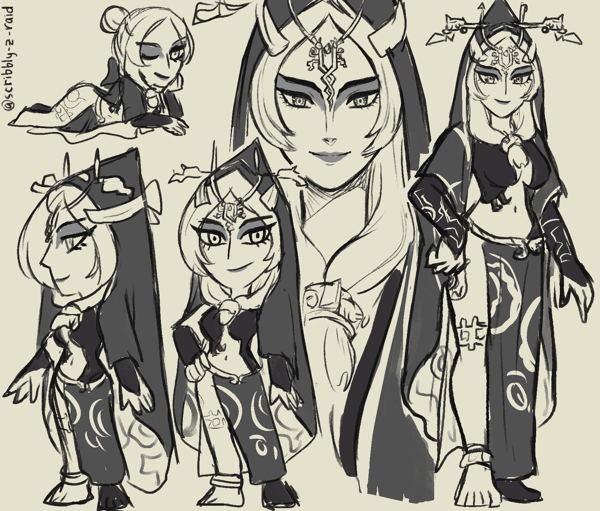 Midna! I want to capture her long, angular face in chibi form
#artober2025