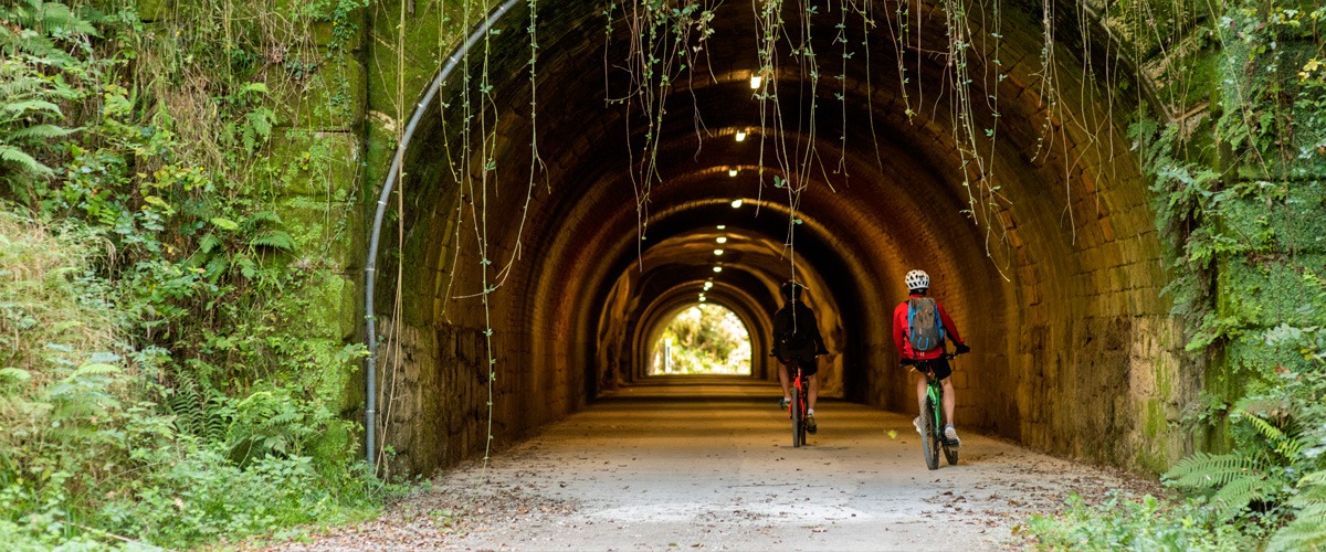 Vizcaya: Premio al Camino Natural Vía Verde Montes de Hierro-Burdinmendi. Se reconoce la transformación de 39 kilómetros de una antigua vía de tren minera en una vía verde que es un testimonio vivo del patrimonio industrial minero de Vizcaya y reconvertida una ruta segura y de