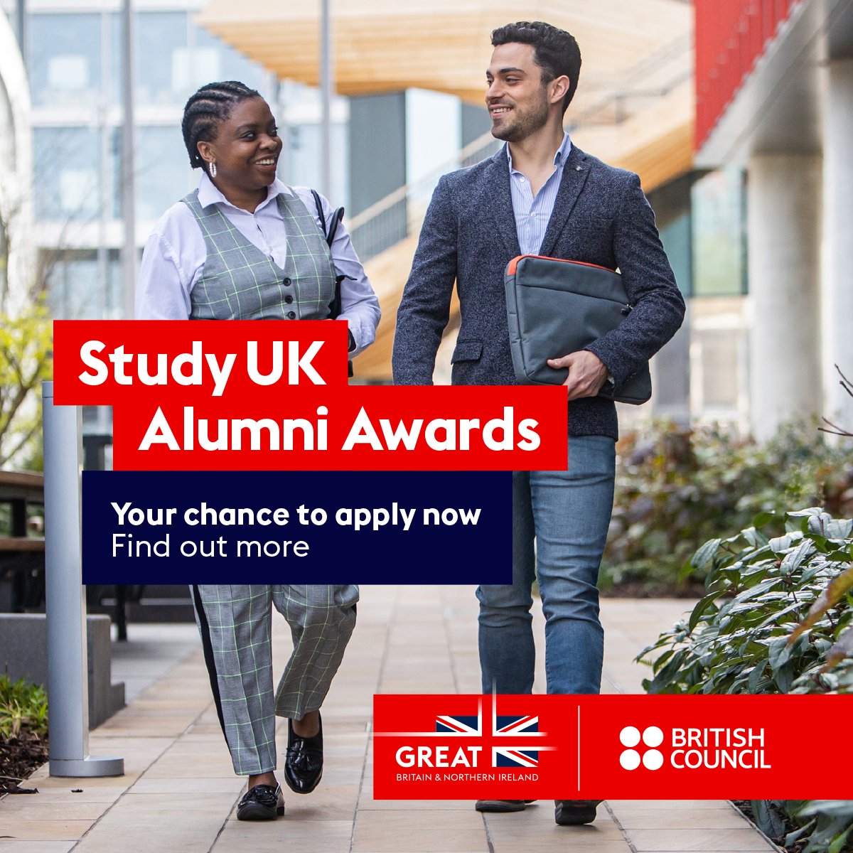 Last call to apply for the #StudyUKAlumniAwards! 🏆

If you graduated from a UK university and have achieved great things, why not share your successes with us and you could be a winner in 2026!

📅 Applications close on 16 October, so hurry!

Apply now: ow.ly/5MCu50X475o
