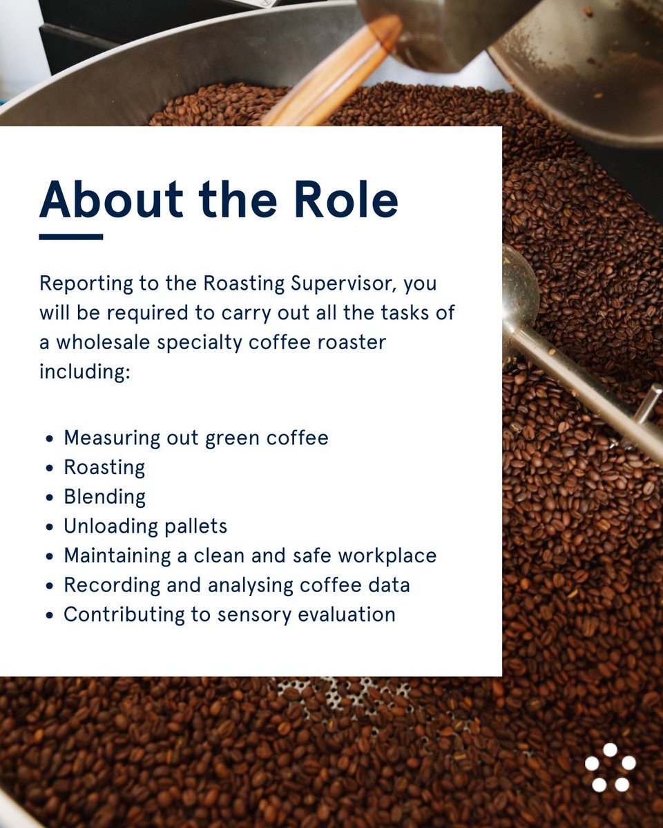 Love the smell of fresh beans and the hum of a Giesen? Join our crew in Cheltenham and help turn green beans into liquid gold. You’ll need initiative, reliability, a good palate, precision and the ability to work independently and in a team. ☕

👉 Apply bit.ly/3IJkUTH