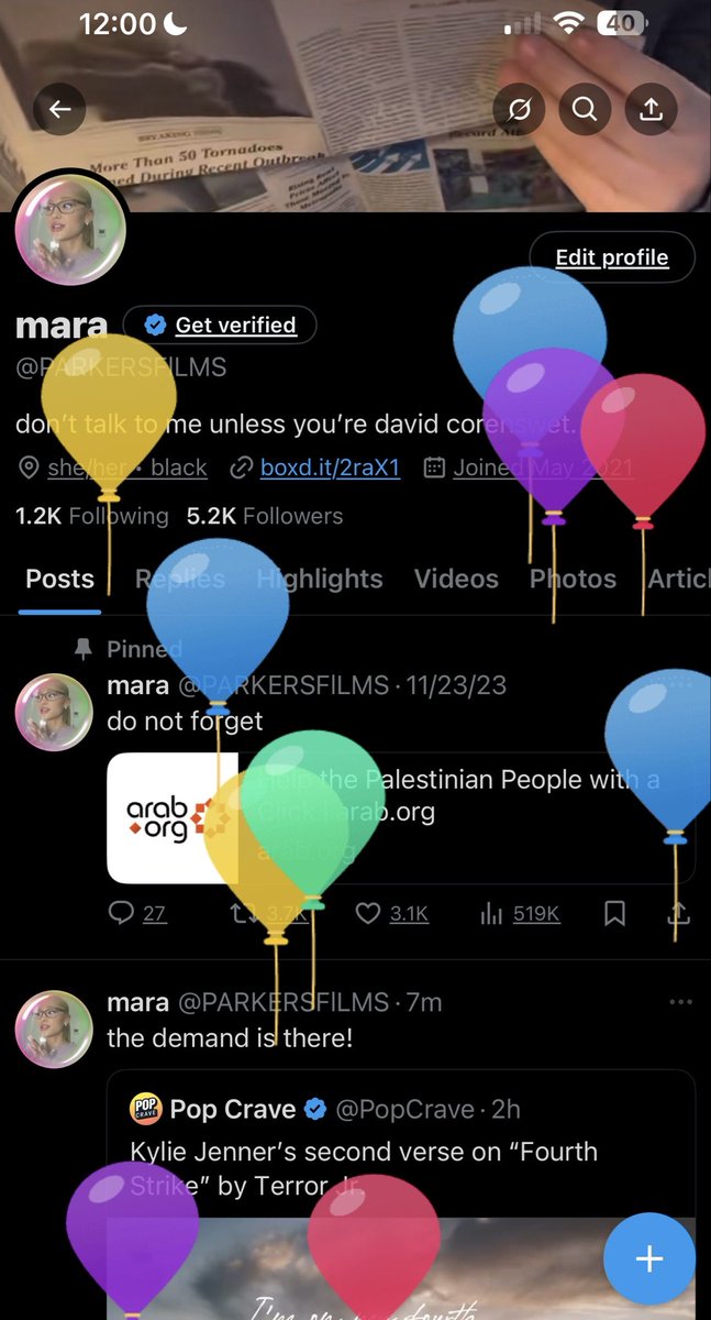 PARKERSFlLMS's tweet photo. balloons have arrived hehe 🫶🏽 https://t.co/uyPb8CBT0b