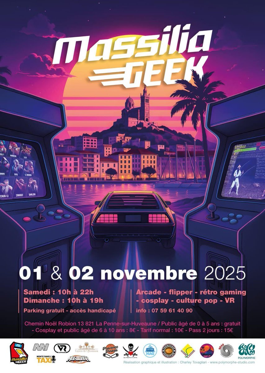 Un évènement unique à ne pas manquer !
Plongez dans l'univers de la culture geek des années 80 et 90 !
Bon moment garanti, on connait bien l'organisateur, un geek passionné de notre état-major 😉
@massiliageek @culturel_marseille <a href="/villemarseille/">Ville de Marseille</a>