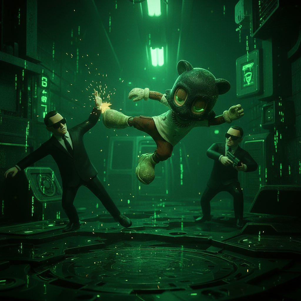 majorblaz3r's tweet photo. @knollcaptures Had to see what my beast would look like in The Matrix lol #Superbeasts #NFTCommunity #AKCB https://t.co/QtuBa5RbOK