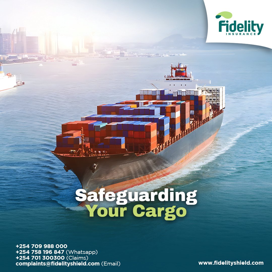 FidelityKenya's tweet image. From sea to shelf, safeguard your cargo and your business&apos;s prosperity. Navigate the uncertainties of trade with Marine Insurance.

#MarineInsurance #ImportExport #Logistics #FidelityShieldKE