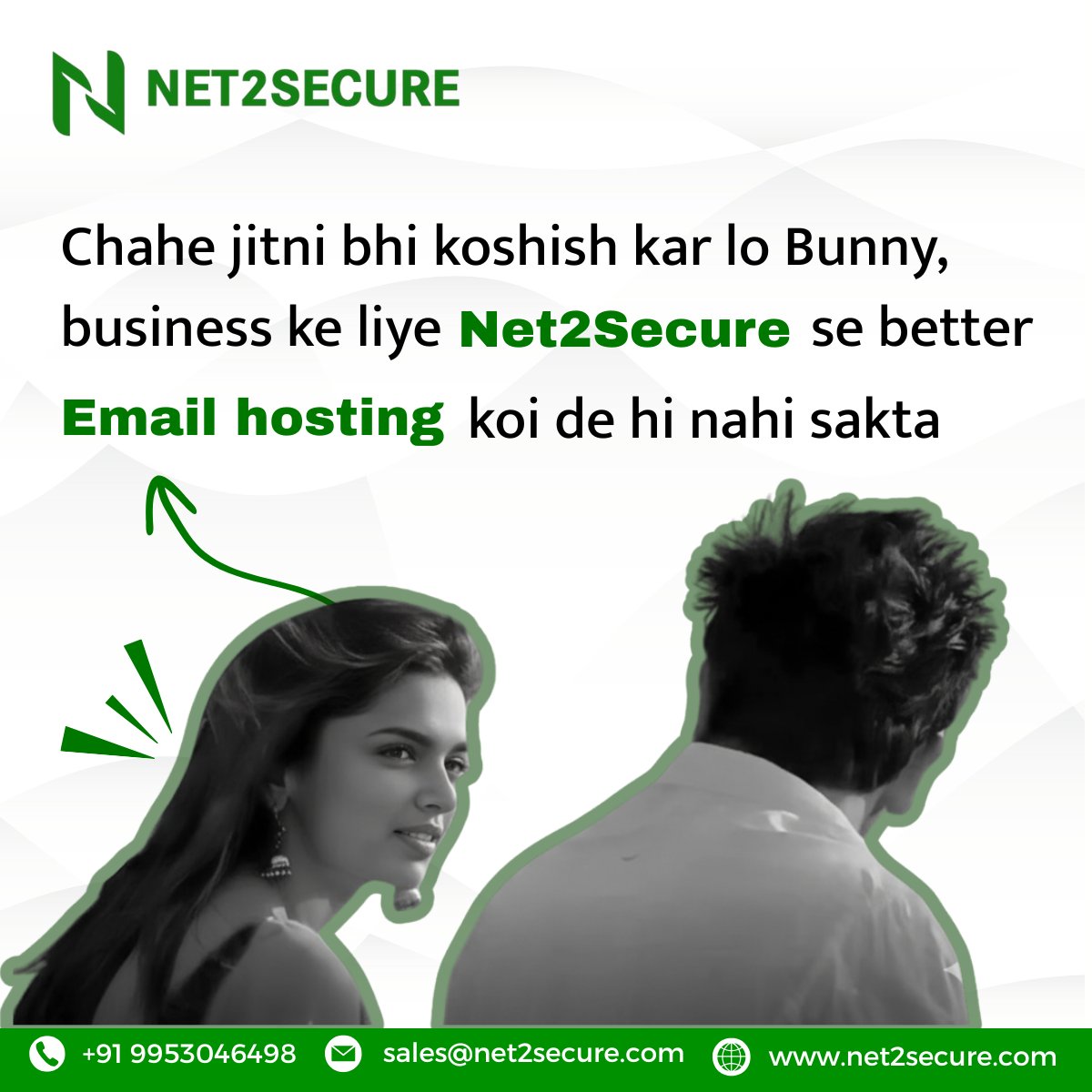 Net2Secure (@net2secure) on Twitter photo Smart businesses don’t compromise on communication,
They choose Net2Secure Email Hosting
Contact us now:
📞9953046498
✉️ sales@net2secure.com
.
#EmailHosting #BusinessEmails #ReliableHosting #HostingIndia #SmallBusinessIndia #StartupIndia #EntrepreneurLife #Funnymeme #TechHumor Smart businesses don’t compromise on communication,
They choose Net2Secure Email Hosting
Contact us now:
📞9953046498
✉️ sales@net2secure.com
.
#EmailHosting #BusinessEmails #ReliableHosting #HostingIndia #SmallBusinessIndia #StartupIndia #EntrepreneurLife #Funnymeme #TechHumor