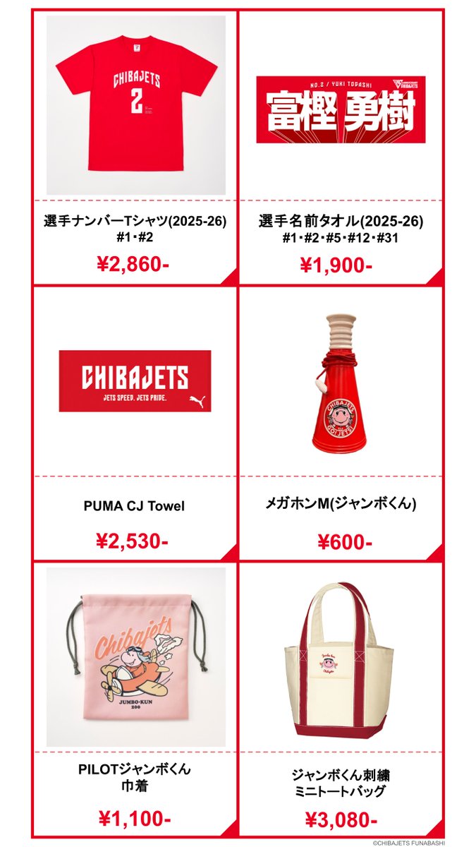 2025 CHIBAJETS HAPPY BAG グッズ情報】『2023 CHIBAJETS 福袋』予約