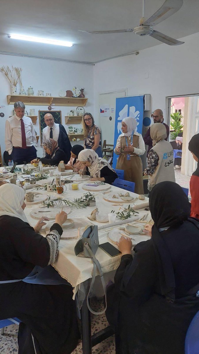 Czechia @ Middle East (@czechmfa_mena) on Twitter photo 🇨🇿State Secretary Radek Rubeš visited development projects financed by #CzechAid in 🇯🇴 Zarqa One - Zarqa Life Center & Lutheran World Federation. Czechia supports growth of disadvantaged groups. Advocacy, vocational training, therapy - Czechia helps! <a href="/CZinAmman/">Czech Embassy Amman</a> <a href="/PetrMZVHladik/">Petr Hladik</a> 🇨🇿State Secretary Radek Rubeš visited development projects financed by #CzechAid in 🇯🇴 Zarqa One - Zarqa Life Center & Lutheran World Federation. Czechia supports growth of disadvantaged groups. Advocacy, vocational training, therapy - Czechia helps! <a href="/CZinAmman/">Czech Embassy Amman</a> <a href="/PetrMZVHladik/">Petr Hladik</a>