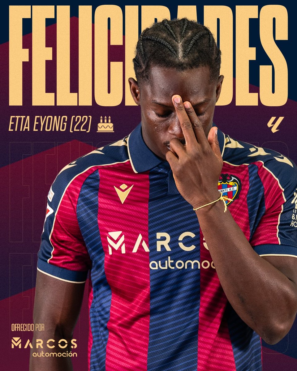 LevanteUD's tweet image. 🎂🐸 Hoy celebramos el cumpleaños de @Karlblaise014.
¡Muchas felicidades, Etta! 🎉🎈