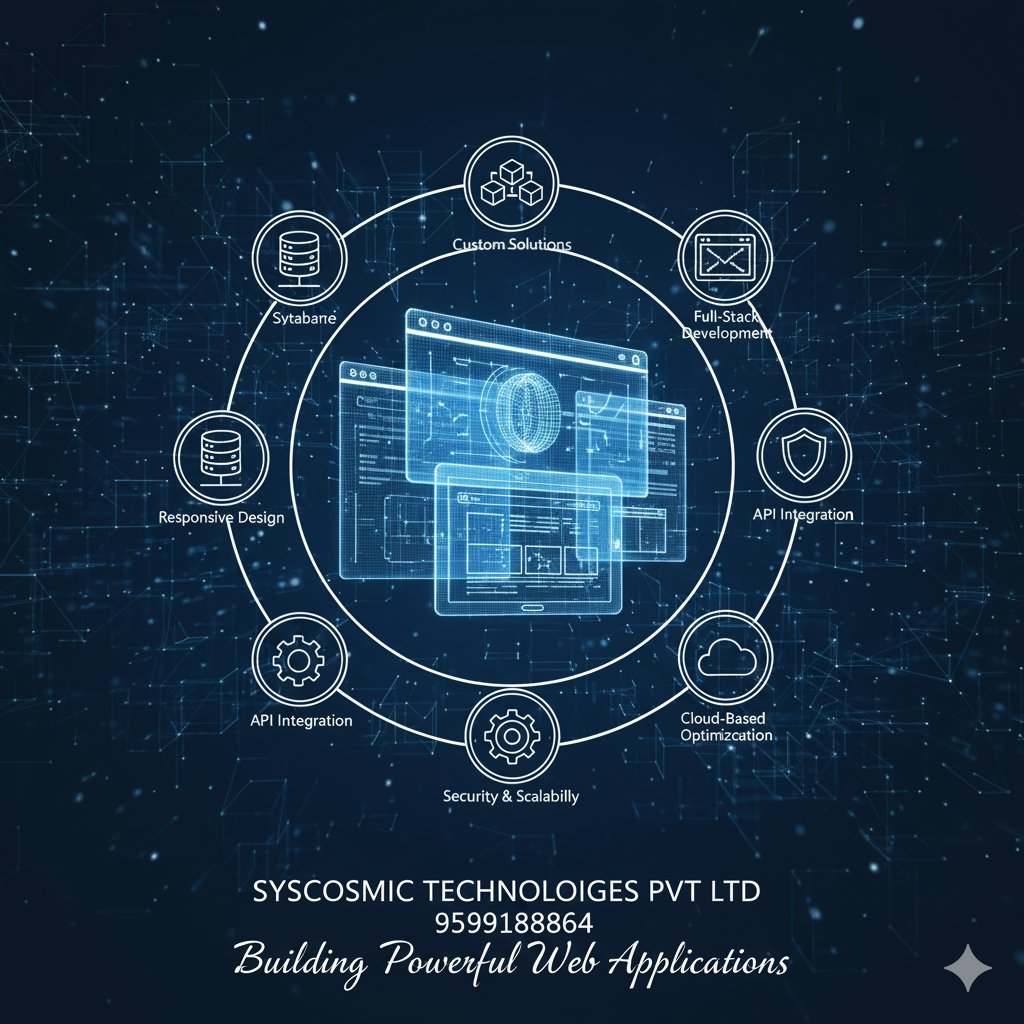 Syscosmic01's tweet image. Syscosmic: Building Powerful Web Applications for Your Business.
Transform your operations with custom, scalable, and secure web applications from Syscosmic Technologies. Drive efficiency and innovation. Contact us for a consultation: 9599188864.
#WebAppDevelopment #CustomWebApps