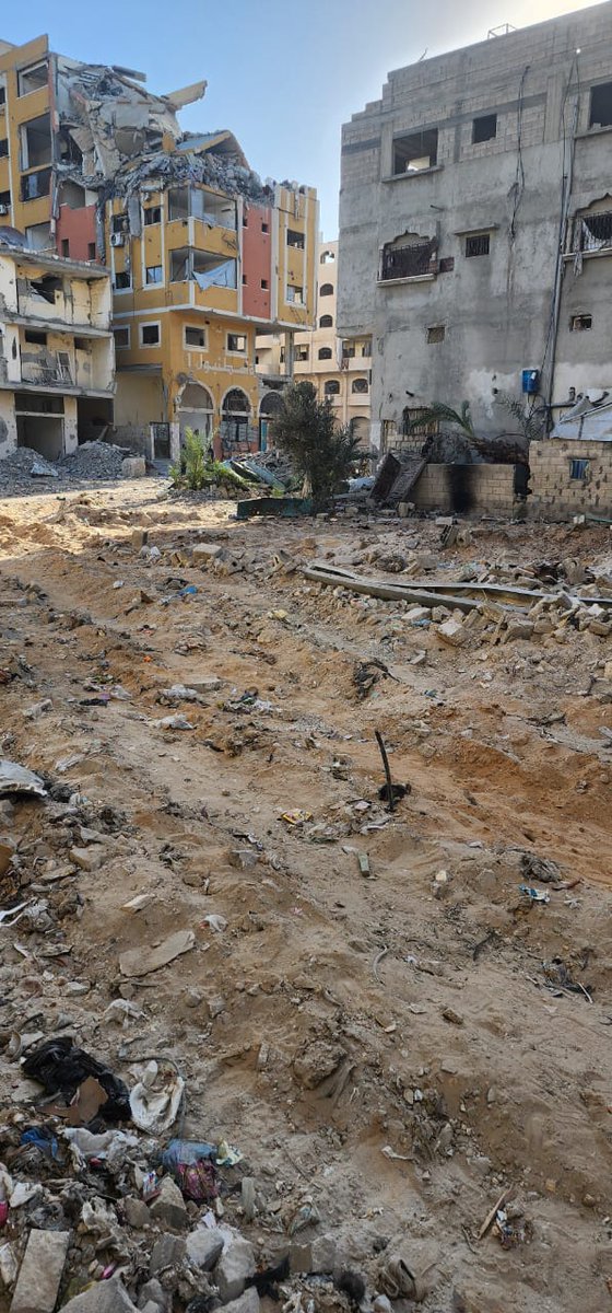 This is my house and this is our neighborhood. The occupation destroyed it. The house is still standing, but it is not suitable for living. It is destroyed from the inside. This street was all there before it was completely destroyed.
chuffed.org/project/give-a…
