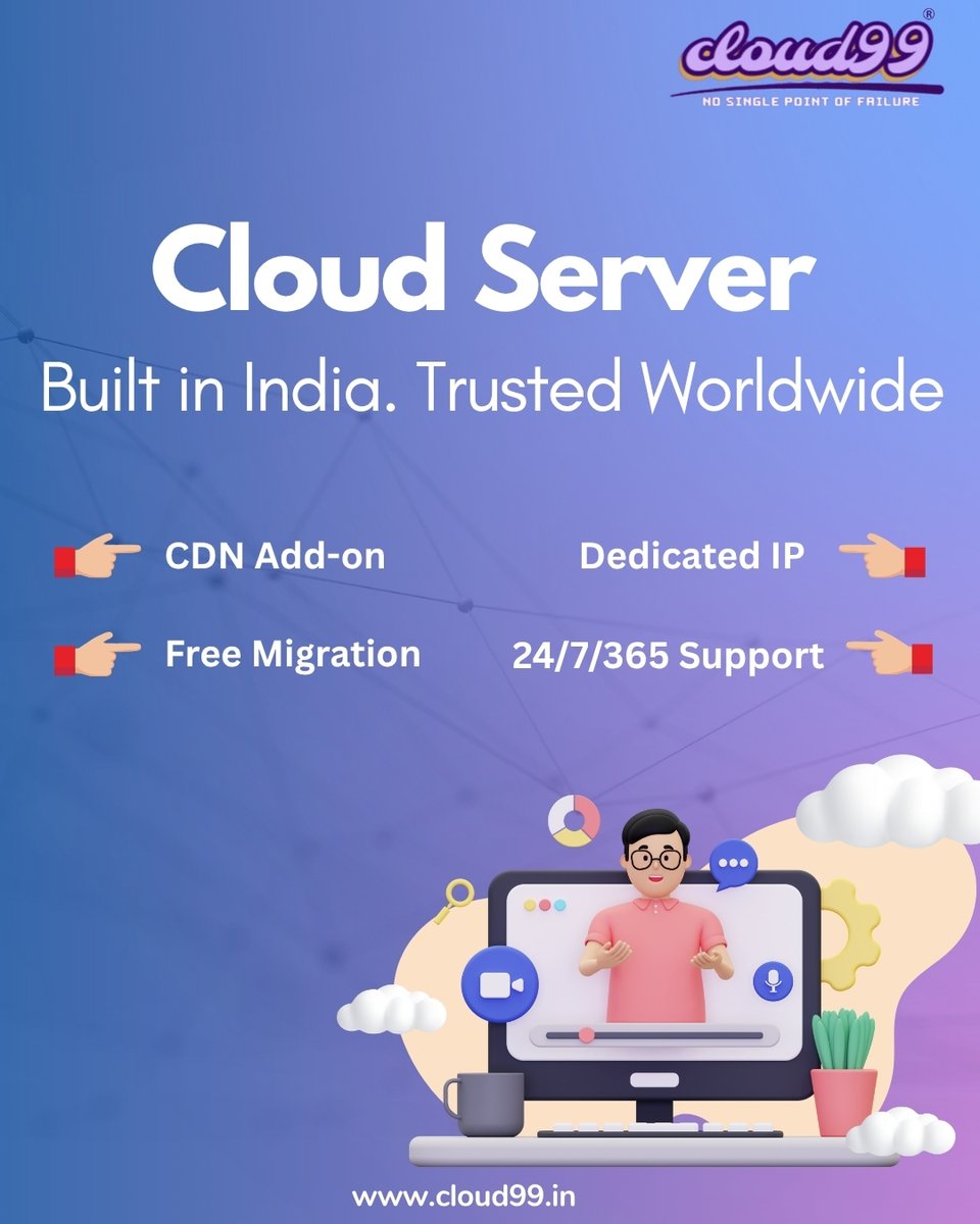 im_cloud99's tweet image. From India to the world—Cloud99 delivers enterprise-grade hosting with zero compromise. 🌏💻
#Cloud99 #BusinessSuccess #technologydevelopment #CloudserverIndia