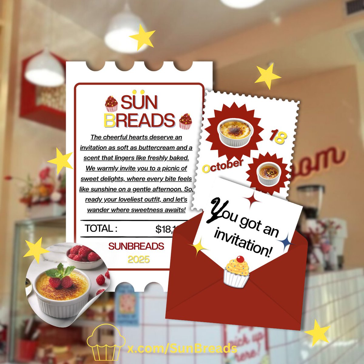 jongesogn's tweet image. Bye, summer sparkles. Hey, golden leaves! 🧺 I, Radit, warmly invite you to come sit beside me and enjoy the sweetest fall ever at ‘𝗖𝗮𝗸𝗲 𝗣𝗶𝗰𝗻𝗶𝗰: Sweet Endings, Last Bites’. Care to savor a bite from the yummy little spread of sugary treats?