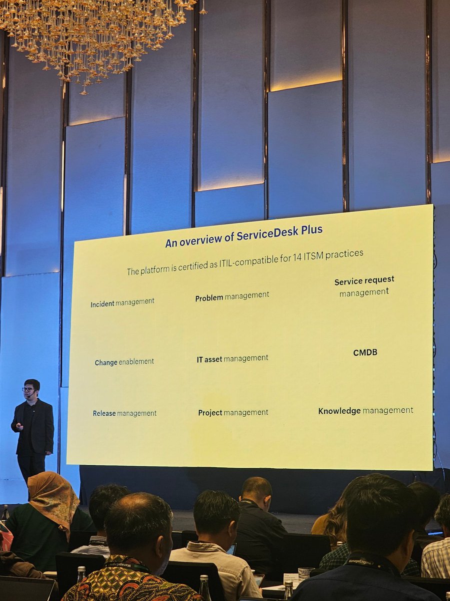 manageengine's tweet image. The ITSM and Observability Conference Indonesia 2025 has come to a close!
From insightful sessions to meaningful conversations, this gathering was about reimagining IT operations with smarter service management and full-stack observability. Thanks to all who joined us!