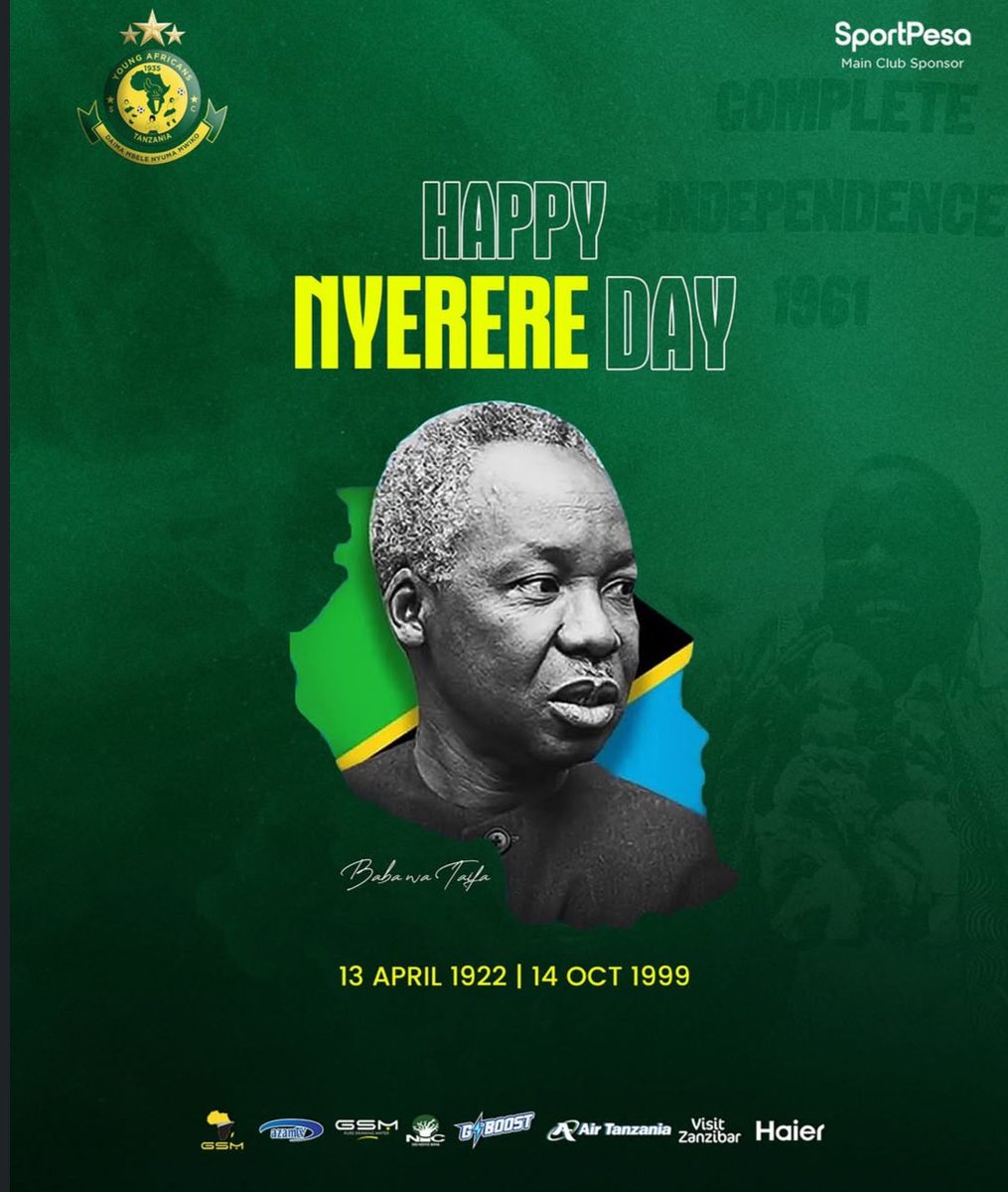 dennicyclever_'s tweet photo. Dear nyerere, Ni miaka 26 imepita hujasikia habari kuhusu timu yako pendwa ya yanga, baba tumetwaa ubingwa mara 31 pia tumemfunga mtani mara sita mfululizo … https://t.co/jhYXHyQWuX