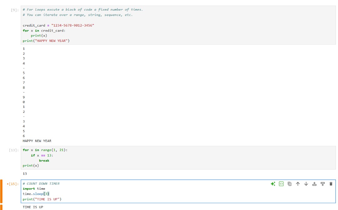i_Am_Stroud's tweet image. Day 61 of #100DaysOfCode 🔁🐍
Just started learning for loops today!
Python makes repetition so clean and powerful 💪
#Python #100DaysOfCode #CodingJourney #LearningInPublic