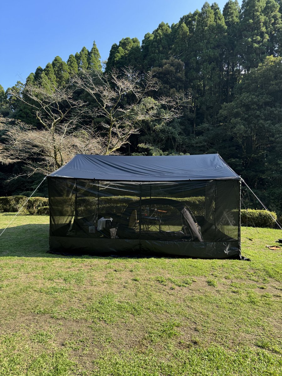 spirytus_camp's tweet photo. 皆様お疲れ様です。
今月2回目のキャンプ中でございます。
それにしてもこのタープ、虫が入ってこなくて最後でございます👏
#CAMVIL
#ジッパータープ
#ソロキャン https://t.co/WMt3js8dRQ