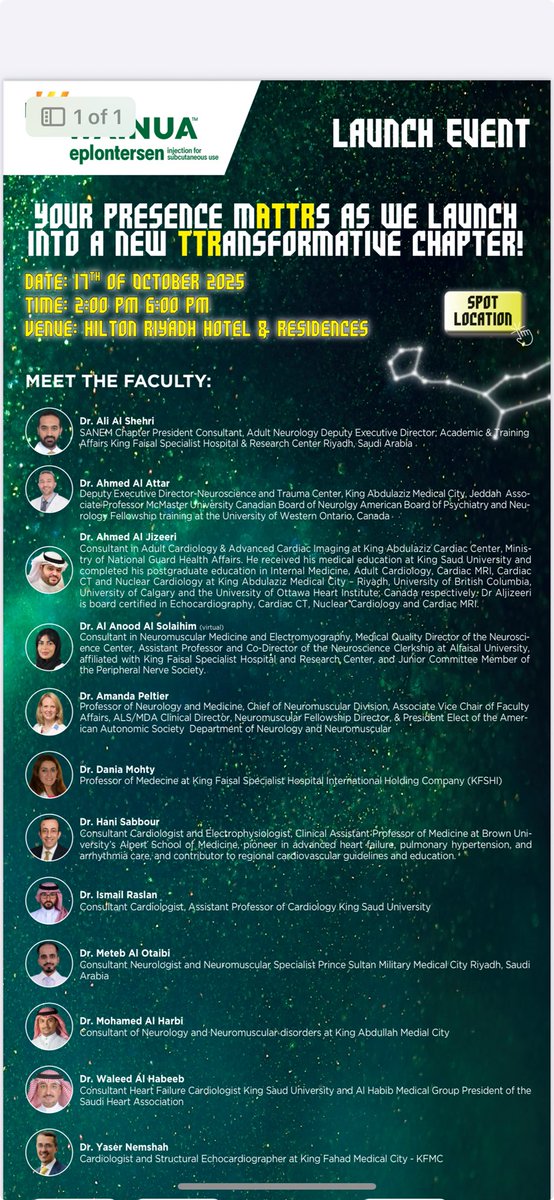 IhabFathiSulima's tweet photo. Amyloidosis
Where Cardiologists and Neurologists meet together.
This weekend Hilton Gornada https://t.co/tt7mx6imIB