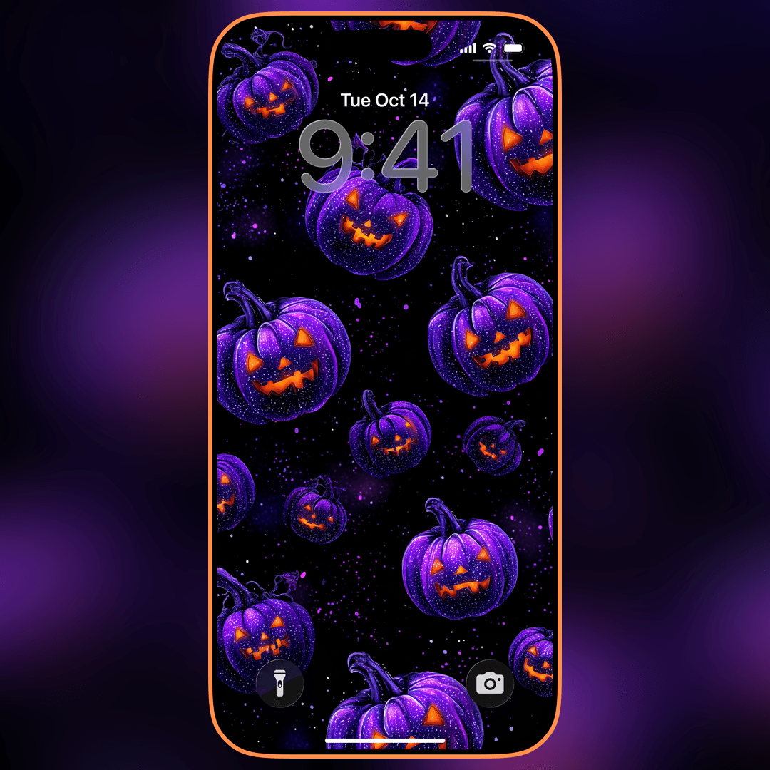 on_lockscreen's tweet photo. New Wallpaper - Spooky Purple Glow 🎃 https://t.co/bQaJxZ2x99