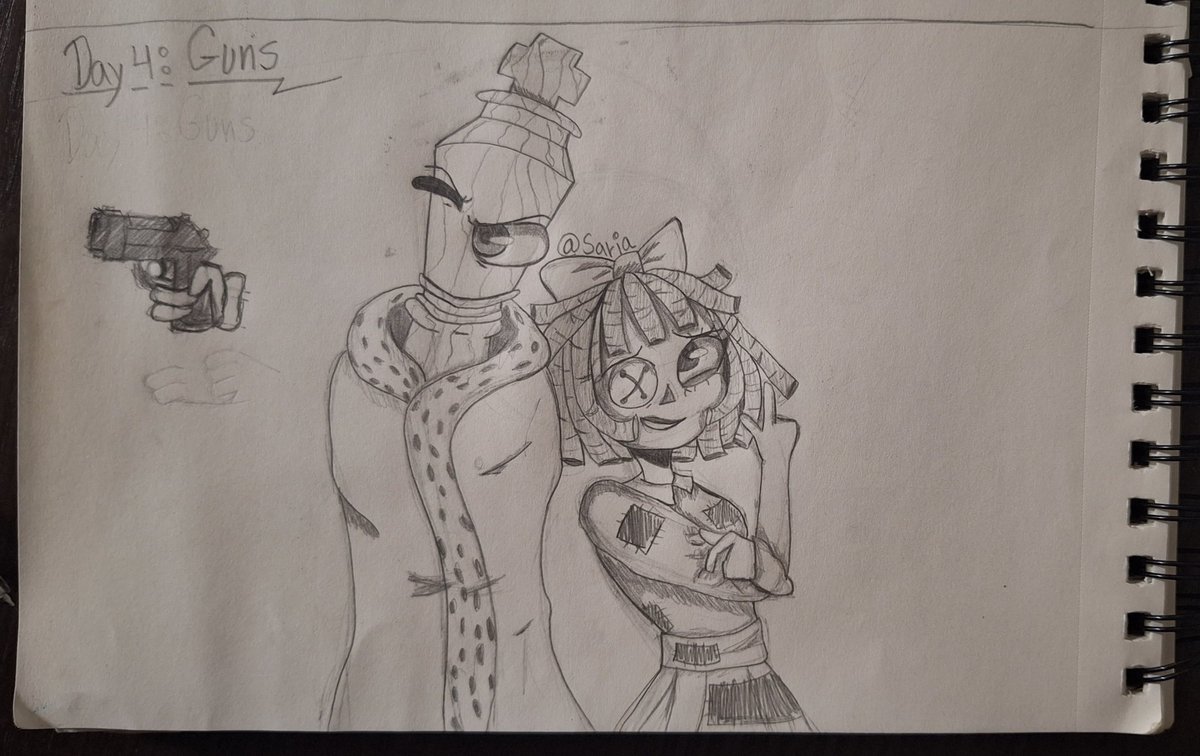 Saria27176112's tweet image. Digitaltober Day 3: Eyes
Digitaltober Day 4: Guns
(I know the little gif is kinda shitty but let's have in mind that I don't know a $@$+$@ of animation so....hope you see the intention)
#kinger #bubble #TADC #tadcRagatha #tadcbubble #tadckinger #ragatha #ragathaTADC
