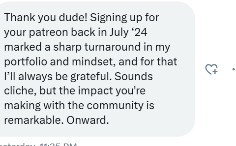 dannycheng2022's tweet image. Let testimonials speak the truth!
 
I sincerely hope everyone's portfolio is "palantiring". My advice: patiently hold our core stocks, add on dips, double down when bullish signals appear, and stay committed through a full market cycle (3-5 years) rather than trading in and out,…