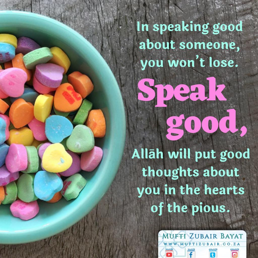 MuftiZB's tweet image. #speakgood #pious #muftizb