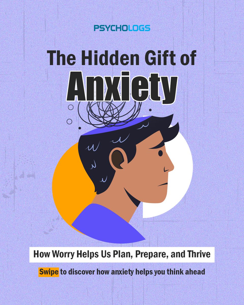 PsychologsIndia's tweet image. What if anxiety isn’t your enemy but your mind’s way of preparing you?
Research shows that moderate worry can boost focus, motivation, and problem-solving

psychologs.com/the-hidden-gif…

#AnxietyAwareness #PositivePsychology #MentalHealthMatters #PsychologyFacts #MindfulLiving