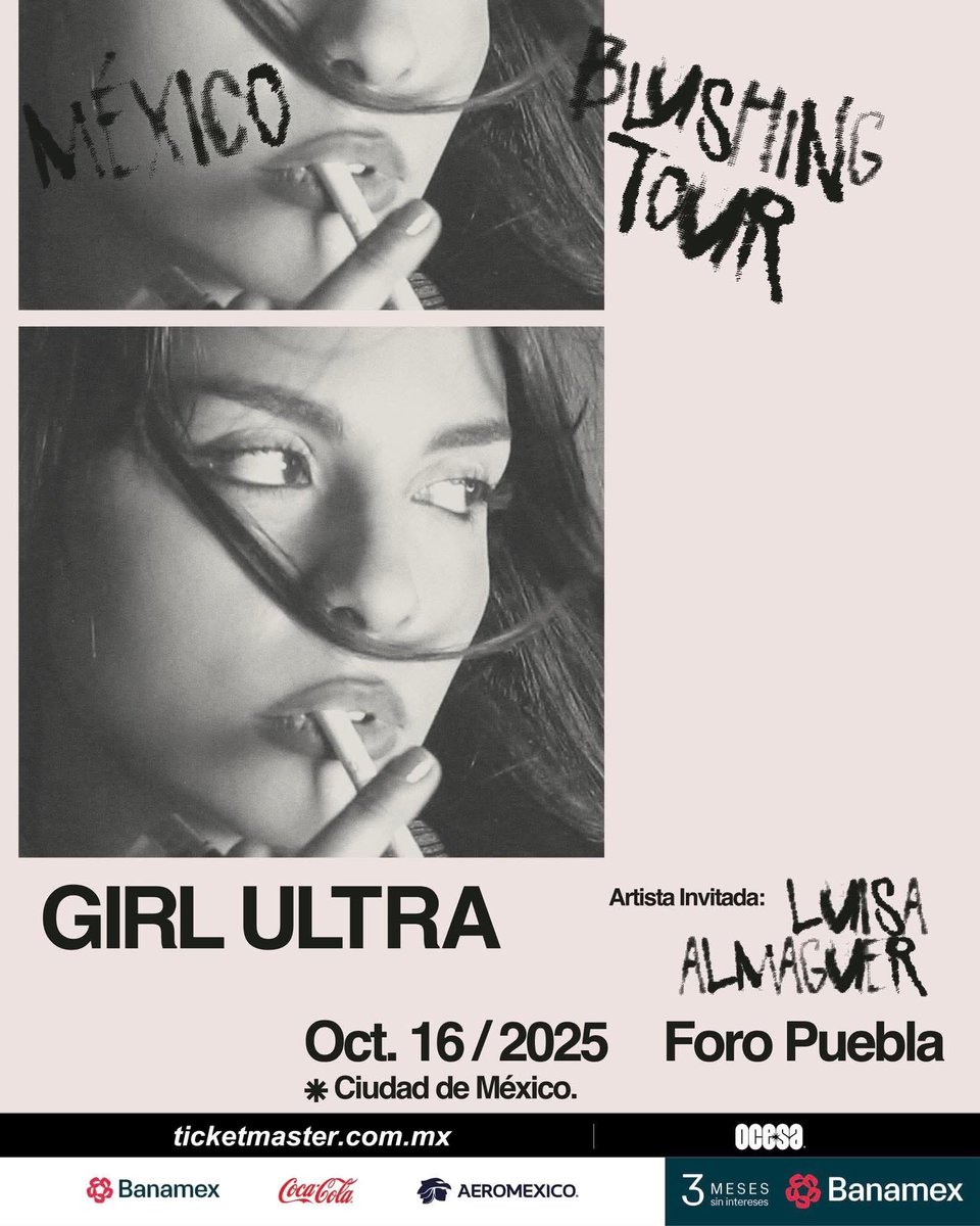 💋@ Girl Ultra, 16 de octubre en el Foro Puebla. ¡Boletos a través de Ticketmaster! 🎫✨