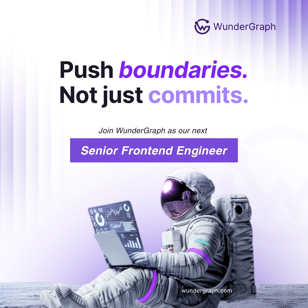 We’re hiring a Senior Frontend Engineer — Remote (EMEA).

If you have a solid understanding of UI design and user experience, and you’re ready to take on a hands-on role in a fast-paced environment, we’d love to hear from you.

Apply now: wundergraph.com/jobs/812aef9f-…
