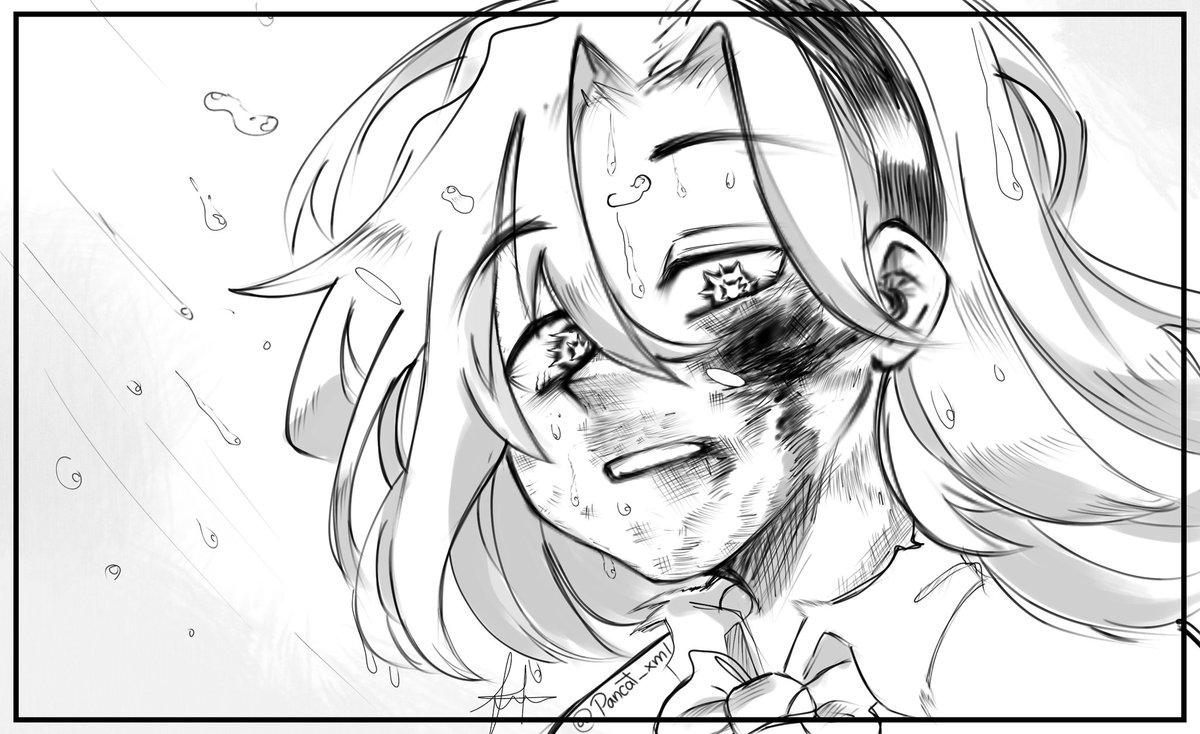 Creo que ya saben de que panel es🫣 
Me gustó mucho como era esa parte del cap y pues.... ¿Por qué no dibujar un Bonnie en esa escena? XD
#FNAFHS #fnafhsfanart #fhs #fhstwt #MHA 🫣