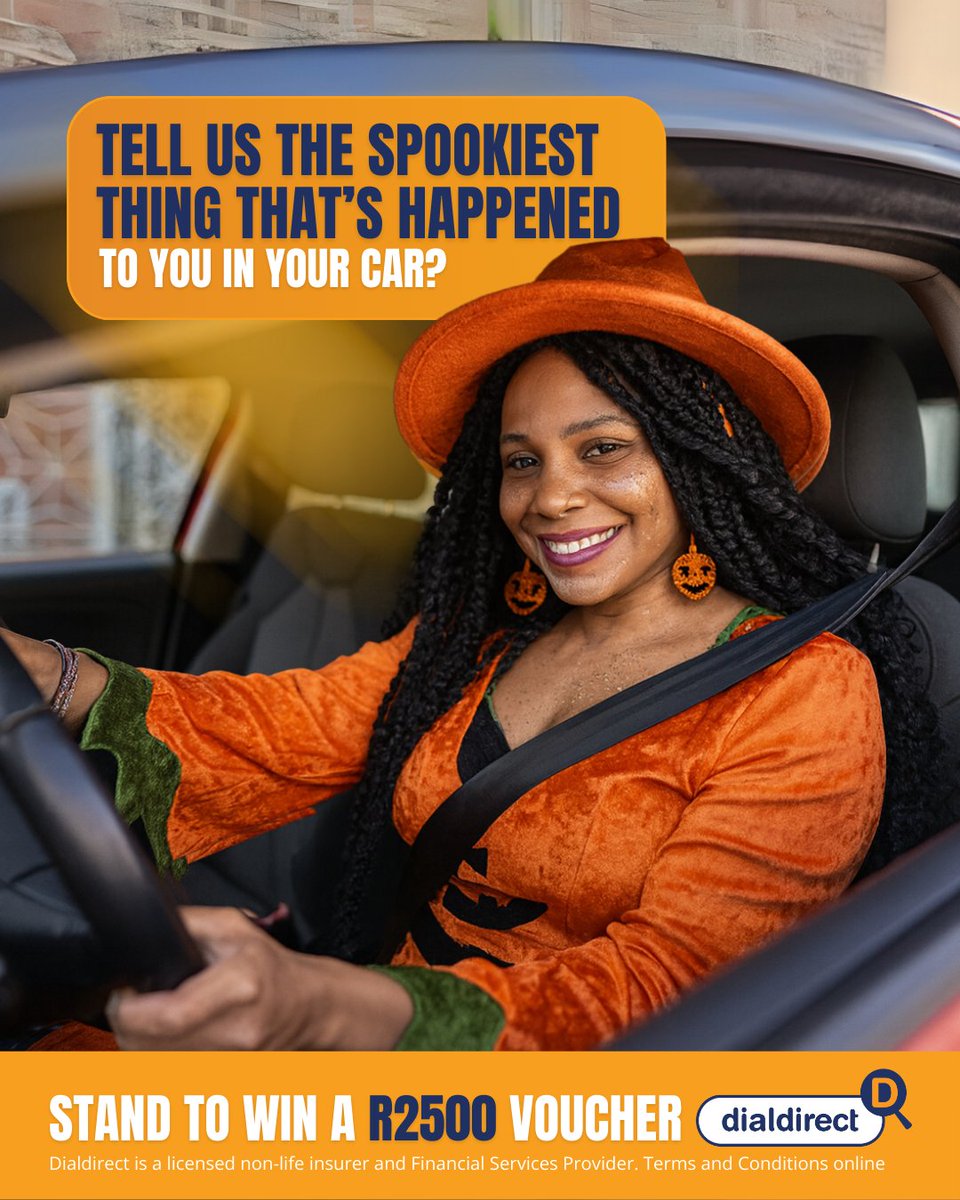 Spill the spooky tea! ☕️

What’s the scariest thing that’s ever happened to you in your car? Share it &amp; you could win a R2500 voucher!

#DialDirect #LessYadaYada #LoveDial