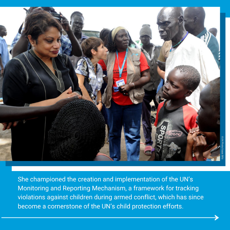 UNSriLanka's tweet photo. One of the many Sri Lankans of the UN🇺🇳, Dr. Radhika Coomaraswamy is a human rights advocate who has helped strengthen UN’s capacity to protect vulnerable populations, hold perpetrators accountable & inform policy that continues to make a lasting impact.
#OurUN #අපේUN #எங்கள்UN