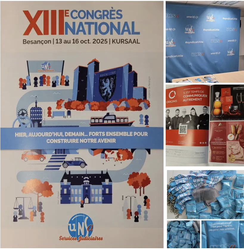 Hier, aujourd’hui, demain … forts ensemble pour construire notre avenir. 
Le congrès de l’UNSa Services judiciaires, c’est parti !
<a href="/UnsaFP/">UNSA-FP</a> <a href="/lucfarre/">Luc Farré</a> <a href="/JusticeUnsa/">UNSa Justice</a> 
#CongrèsUNSaSJ2025